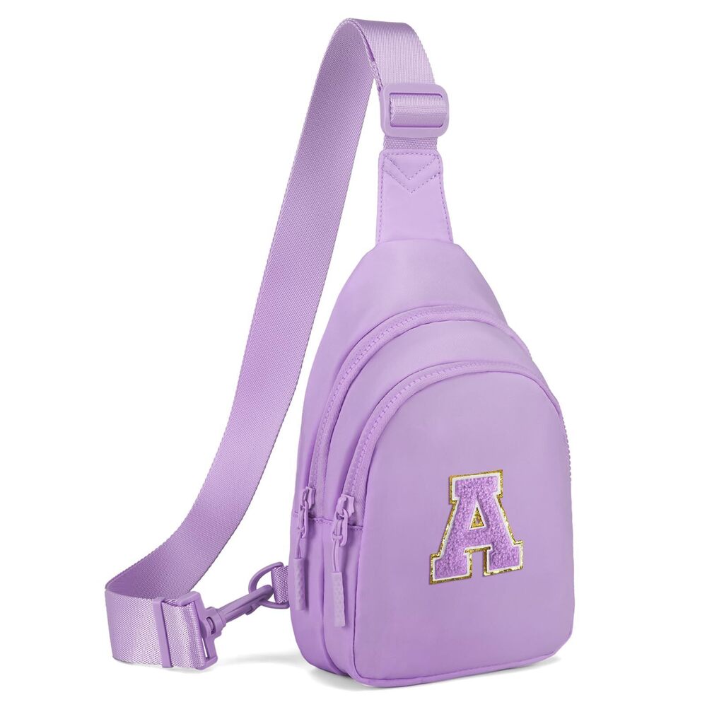 1701 Mini Zip Around Keychain Wristlet with Small Initial Sling Bag